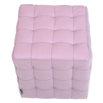 Taburet Bump, imitatie piele mov, 41x38x38 cm - imagine 4