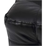Taburet Bump, imitatie piele negru, 41x38x38 cm - imagine 4