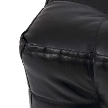 Taburet Bump, imitatie piele negru, 41x38x38 cm - imagine 4