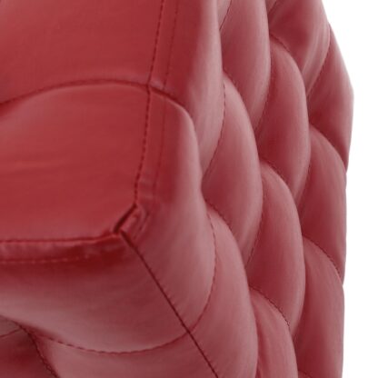 Taburet Bump, imitatie piele rosu, 41x38x38 cm - imagine 2