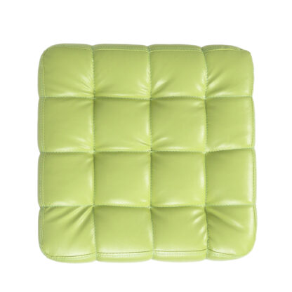 Taburet Bump, imitatie piele verde, 41x38x38 cm - imagine 3