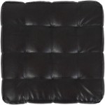 Taburet Bump, imitatie piele wenge, 41x38x38 cm - imagine 2