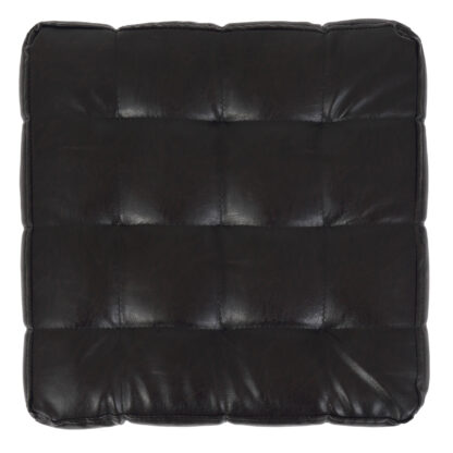 Taburet Bump, imitatie piele wenge, 41x38x38 cm - imagine 2