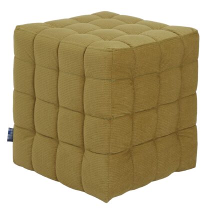 Taburet Bump K, stofa verde, 41x38x38 cm