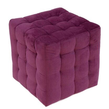Taburet Bump K, stofa mov, 41x38x38 cm