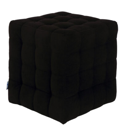 Taburet Bump K, stofa negru, 41x38x38 cm