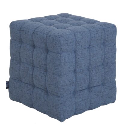 Taburet Bump G, stofa bleu, 41x38x38 cm