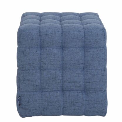 Taburet Bump G, stofa bleu, 41x38x38 cm - imagine 5