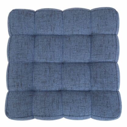 Taburet Bump G, stofa bleu, 41x38x38 cm - imagine 2