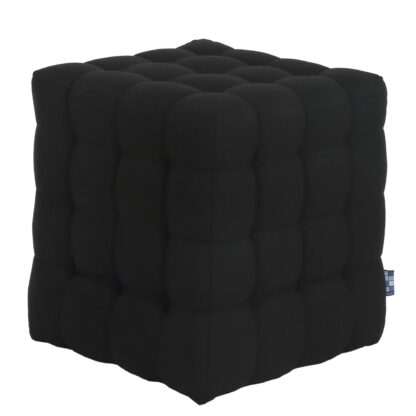 Taburet Bump S, stofa negru, 41x38x38 cm