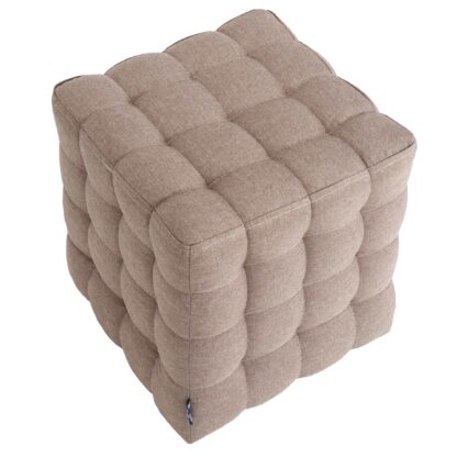 Taburet Bump S, stofa bej, 41x38x38 cm - imagine 3