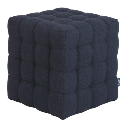 Taburet Bump S, stofa albastru, 41x38x38 cm
