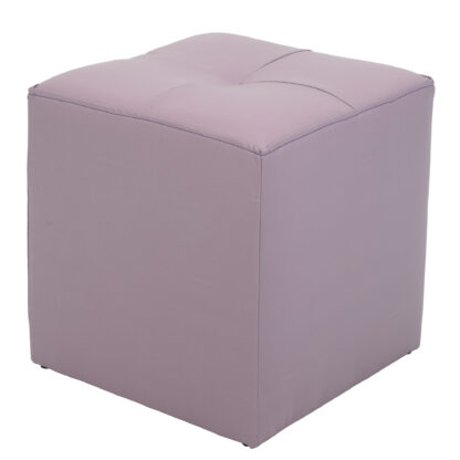 Taburet Cool, mov, piele ecologica, 36x35x35 cm - imagine 2