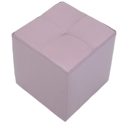 Taburet Cool, mov, piele ecologica, 36x35x35 cm - imagine 3