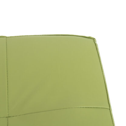 Taburet Cool, verde, piele ecologica,  36x35x35 cm - imagine 3