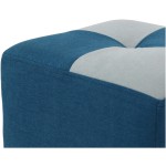 Taburet Cool, stofa, culoare turcoaz/vernil, 36x35x35 cm - imagine 4