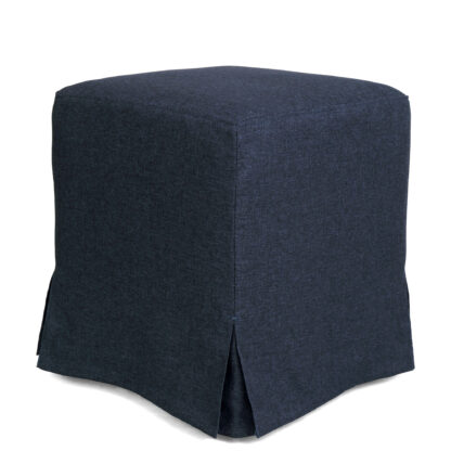 Taburet Cube T, albastru, stofa S, 45x38x38 cm - imagine 5
