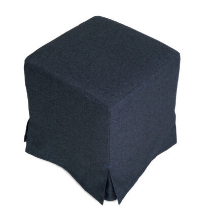 Husa taburet Cube T, albastru, stofa S, 45x38x38 cm - imagine 2