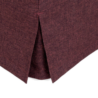 Husa taburet Cube, bordo, stofa, 38x45x38 cm - imagine 3