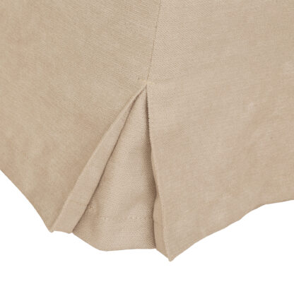 Husa taburet Cube, crem, stofa, 38x45x38 cm - imagine 3