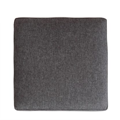 Taburet Cube T, gri, stofa S, 45x38x38 cm - imagine 5