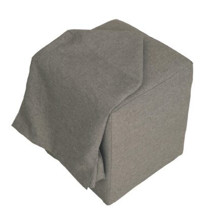 Taburet Cube T, stofa, stofa S21, gri deschis - imagine 2