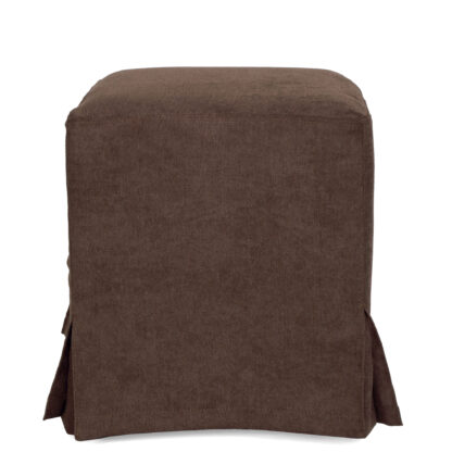Taburet Cube T, maro inchis, stofa K, 45x38x38 cm - imagine 3
