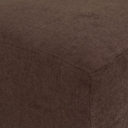 Husa taburet Cube, maro inchis, stofa, 38x45x38 cm - imagine 7