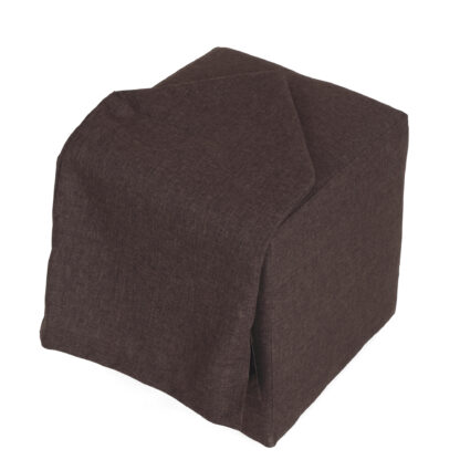 Husa taburet Cube T, maro, stofa S, 45x38x38 cm - imagine 3
