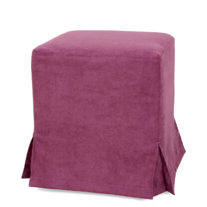 Taburet Cube T, mov, stofa K, 45x38x38 cm - imagine 7