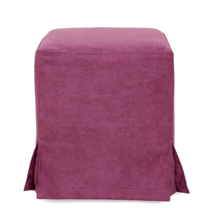 Taburet Cube T, mov, stofa K, 45x38x38 cm - imagine 8