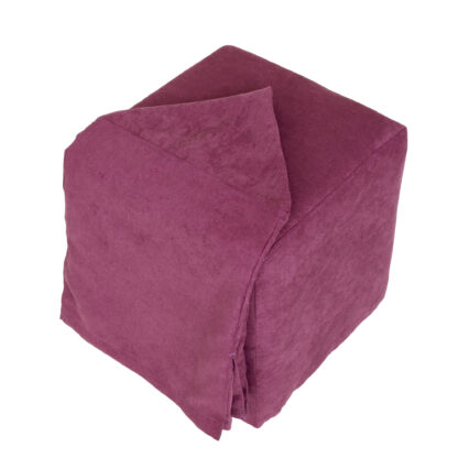 Taburet Cube T, mov, stofa K, 45x38x38 cm - imagine 3