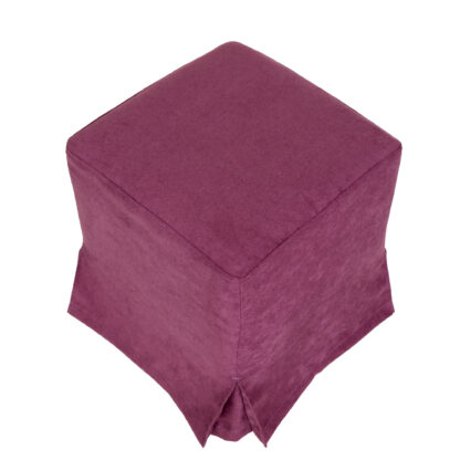 Husa taburet Cube, mov, stofa, 38x45x38 cm - imagine 8