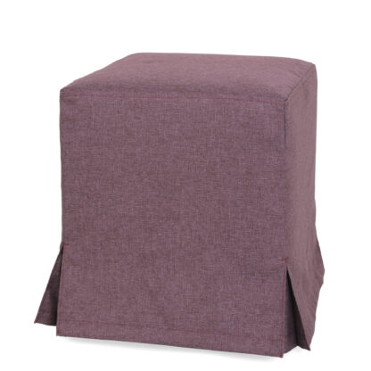 Husa taburet Cube T, mov, stofa S, 45x38x38 cm - imagine 2