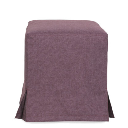 Taburet Cube T, mov, stofa S, 45x38x38 cm - imagine 8