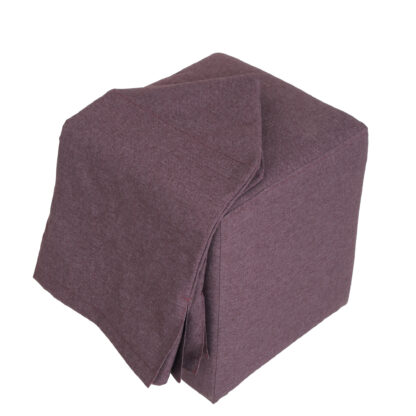 Husa taburet Cube T, mov, stofa S, 45x38x38 cm - imagine 3