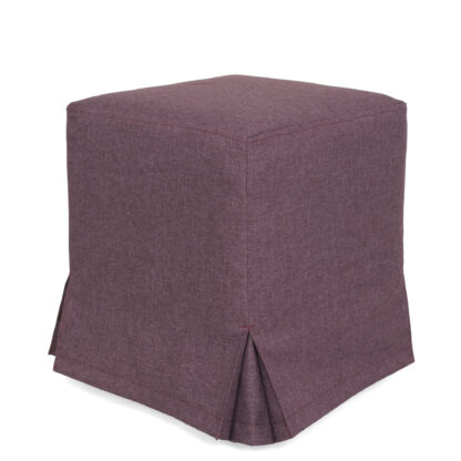 Taburet Cube T, mov, stofa S, 45x38x38 cm