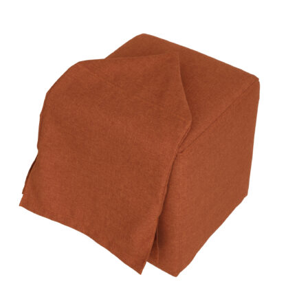 Husa taburet Cube T, portocaliu, stofa S, 45x38x38 cm - imagine 4