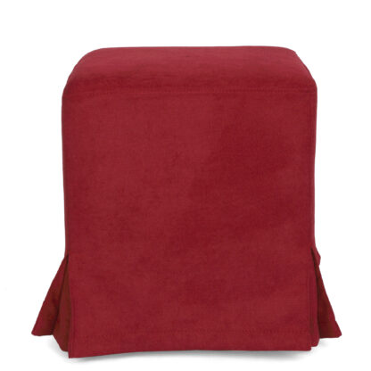 Taburet Cube T, rosu, stofa K, 45x38x38 cm - imagine 5