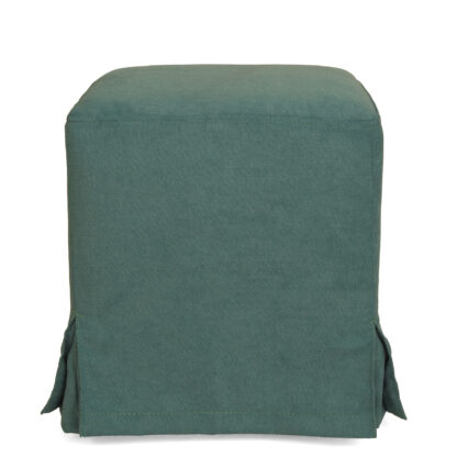 Taburet Cube T, turcoaz, stofa K, 45x38x38 cm - imagine 5