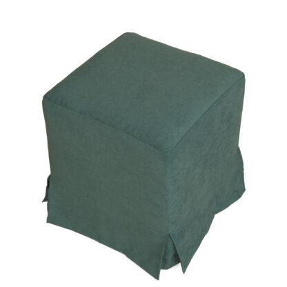 Husa taburet Cube, turcoaz, stofa, 38x45x38 cm - imagine 5