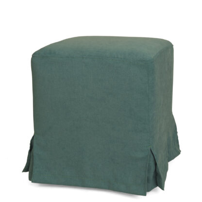 Husa taburet Cube, turcoaz, stofa, 38x45x38 cm - imagine 8