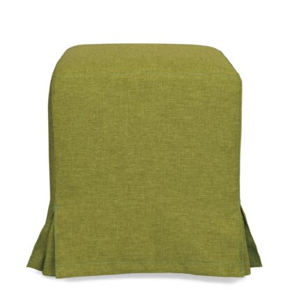 Husa taburet Cube, verde inchis, stofa, 38x45x38 cm - imagine 5