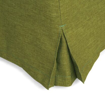Husa taburet Cube, verde inchis, stofa, 38x45x38 cm - imagine 3