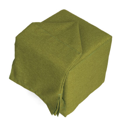 Taburet Cube T, verde, stofa S, 45x38x38 cm - imagine 8