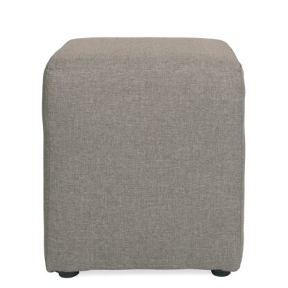 Taburet Cube, gri deschis, stofa, 45x38x38 cm - imagine 3