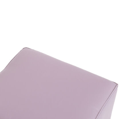 Taburet Cube, mov, piele ecologica, 45x38x38 cm - imagine 4