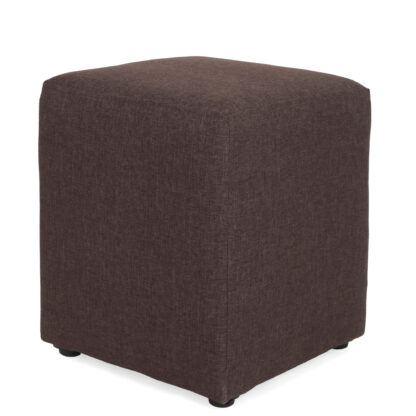 Taburet Cube, maro deschis, stofa, 45x38x38 cm - imagine 5