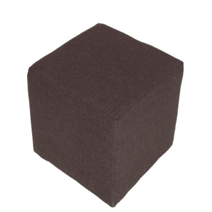 Taburet Cube, maro deschis, stofa, 45x38x38 cm - imagine 6