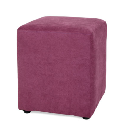 Taburet Cube, mov, stofa, 45x38x38 cm